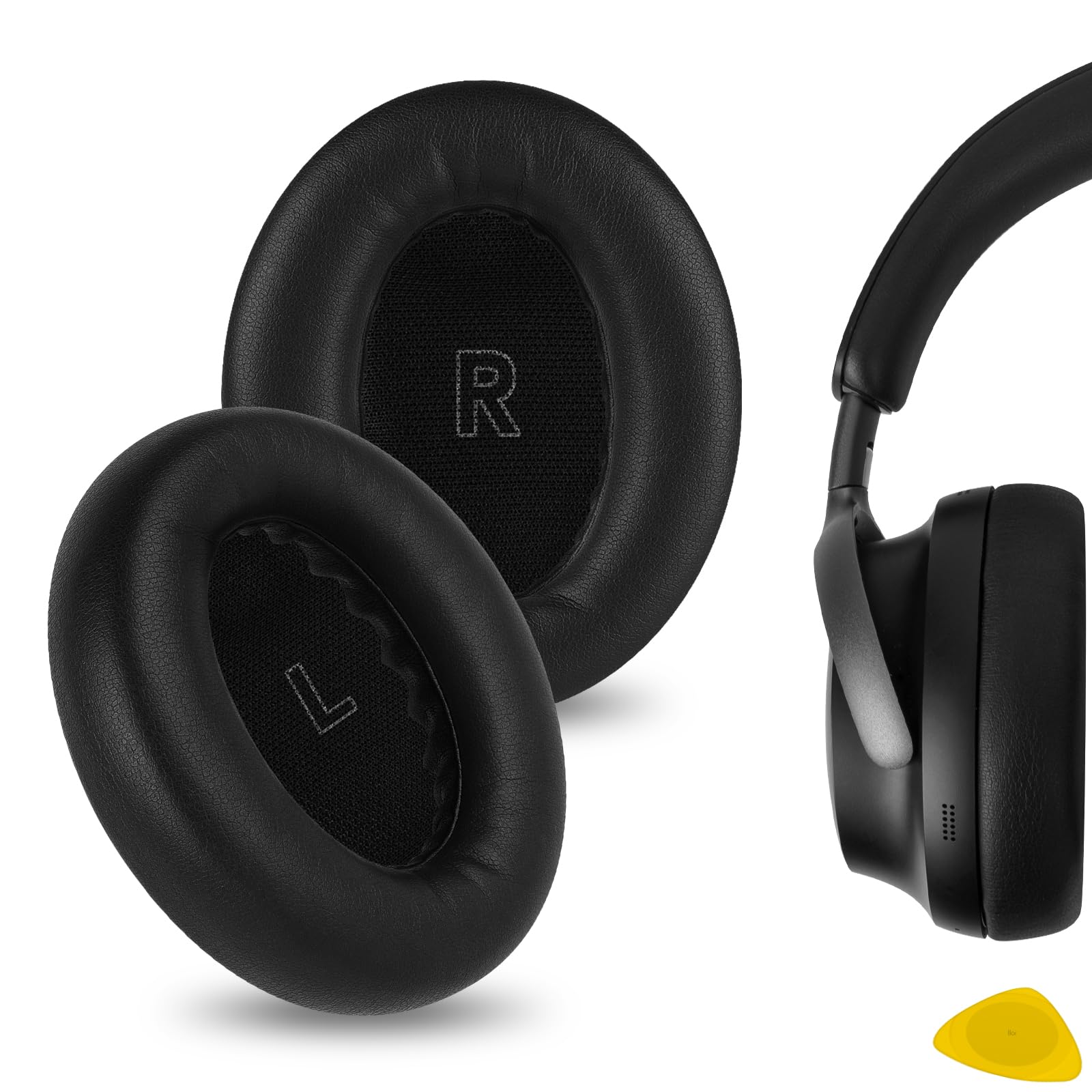 Geekria Replacement Ear Pads Compatible with BOSE QuietComfort Ultra/Ultra II (2nd Gen) Headphones, Ear Cushions, Repair Parts (Black)