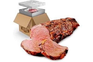 DEN'S HOT DOGS Grumpy Butcher Fully Cooked Beef Tenderloin - 28 oz | Seasoned Cooked Sous Vide Chateaubriand Steak Beef Roast | Steak House Quality