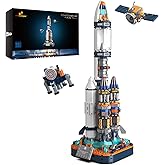 JMBricklayer Space Rocket Building Sets for Adults 70110, Spaceship Exploration Space Toys, Space Shuttle Rocket Ship Collectible Display Model Set, Gifts for Adults