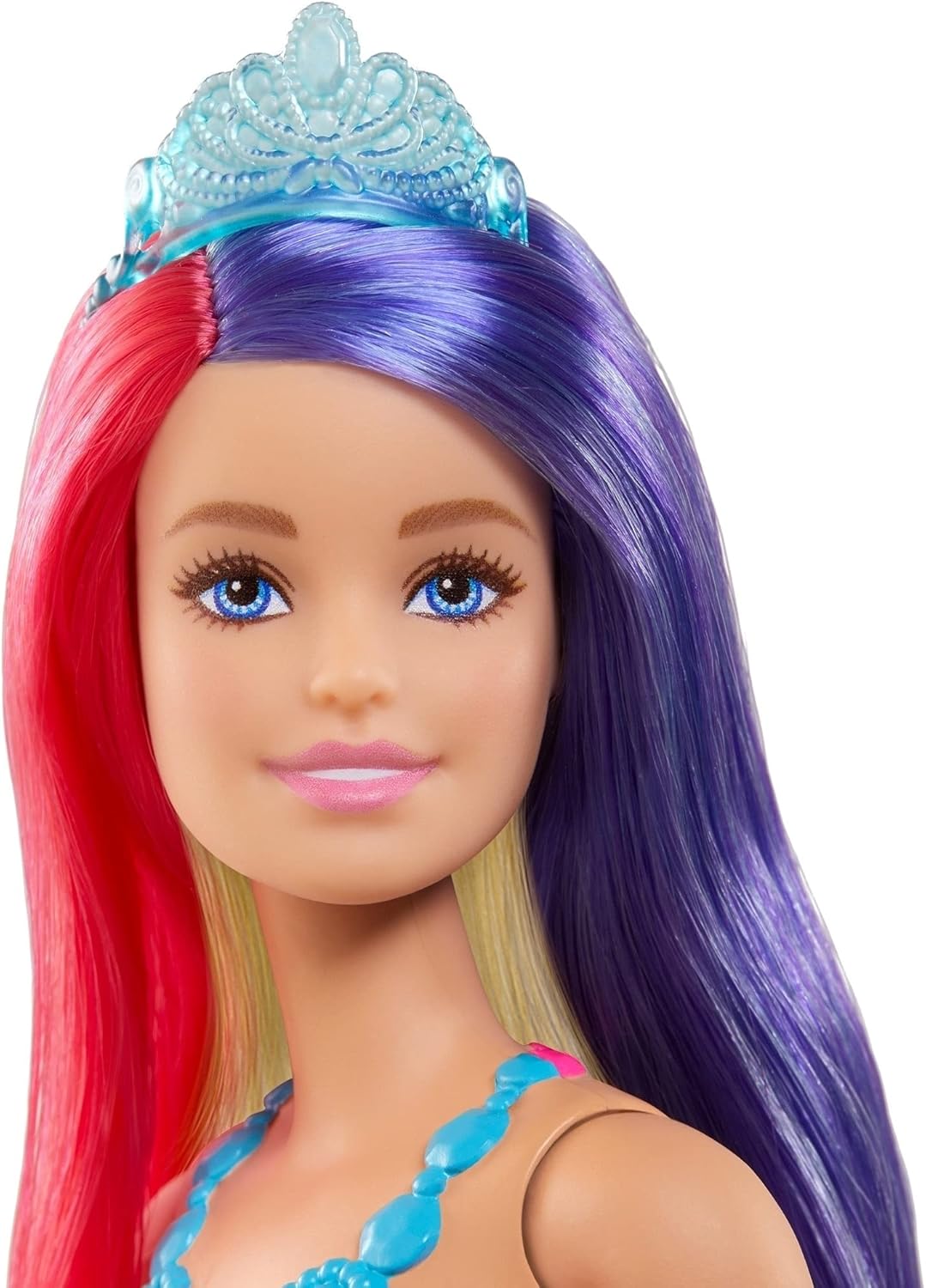 Barbie-Prinzessin Dreamtopia-Puppe mit rosa, lila und blondem Haar, Prinzessinnenrock, blauer Krone und Glitzertop - Image 5