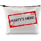 XYANFA TV Show Inspired Makeup Bag Party's Here Reality J Shore TV Show Fans Gift Zipper Pouch