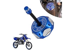 JFG RACING Dirt Bike Gas Cap,Motorcycle Gas Fuel Tank Cap with Breather Valve Universal CNC for SSR Apollo TAO TAO SDG YZ TTR 50cc - 150cc CRF XR RM KX KLX Dirt Pit Bike Blue