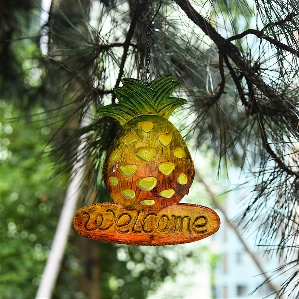 Wuxingqing Cartel de Bienvenida Bienvenido piña Tarjeta Carillón de