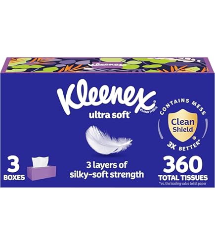 Kleenex Expressions Ultra Soft Facial Tissues 3-Ply, 18 Cube Boxes (60 - View #4