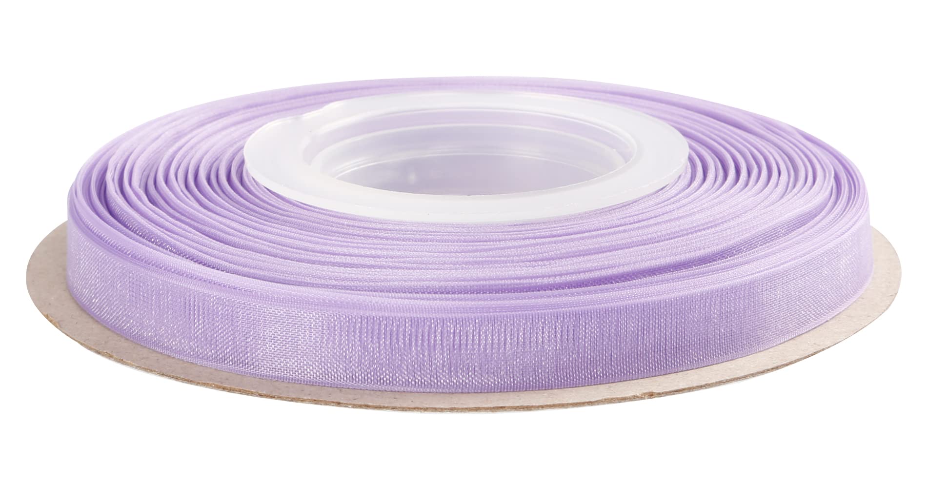 Joycrosso 9mm Lt. Orchid Shimmer Sheer Organza Ribbon Sheer Chiffon Ribbon 45 Meters-Roll Multiple Colors Available for Gift Wrapping Wedding Events Christmas Décor