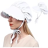 Koalswm Colonial Bonnet Victorian Hat Sun Cap for Women with Lace Trim Tea Party Headwear Rtro Renaissance Costumes​