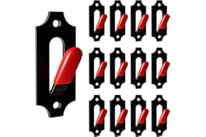 LAJIAOZ European Mount Skull Hangers with Free Silicone Protector Deer Skull Mount Hanger for Indoor Outdoor Deco, Hanging Antelope, Cattle, Coyote and Small Game Animals(12Pcs, Red)