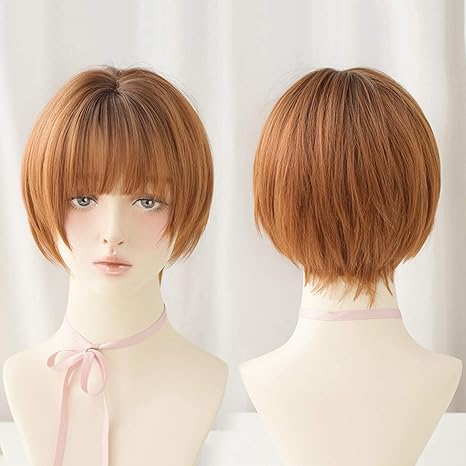 Amazon Co Jp チャーミングな女性用ウィッグ ショートウィッグ 女性用コスプレウィッグ ハロウィンパーティーコスチューム用合成ウィッグ ホーム キッチン