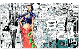 YMILOHOGI Playmat Trading Card Game OPCG Mat CCG MTG Playmat TCG Card Game Table Mat Mouse Pad 600X350mm + Free Bag (H007) (Robin H192)