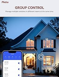 AIDA Smart Light Switch, Single Pole WiFi Smart