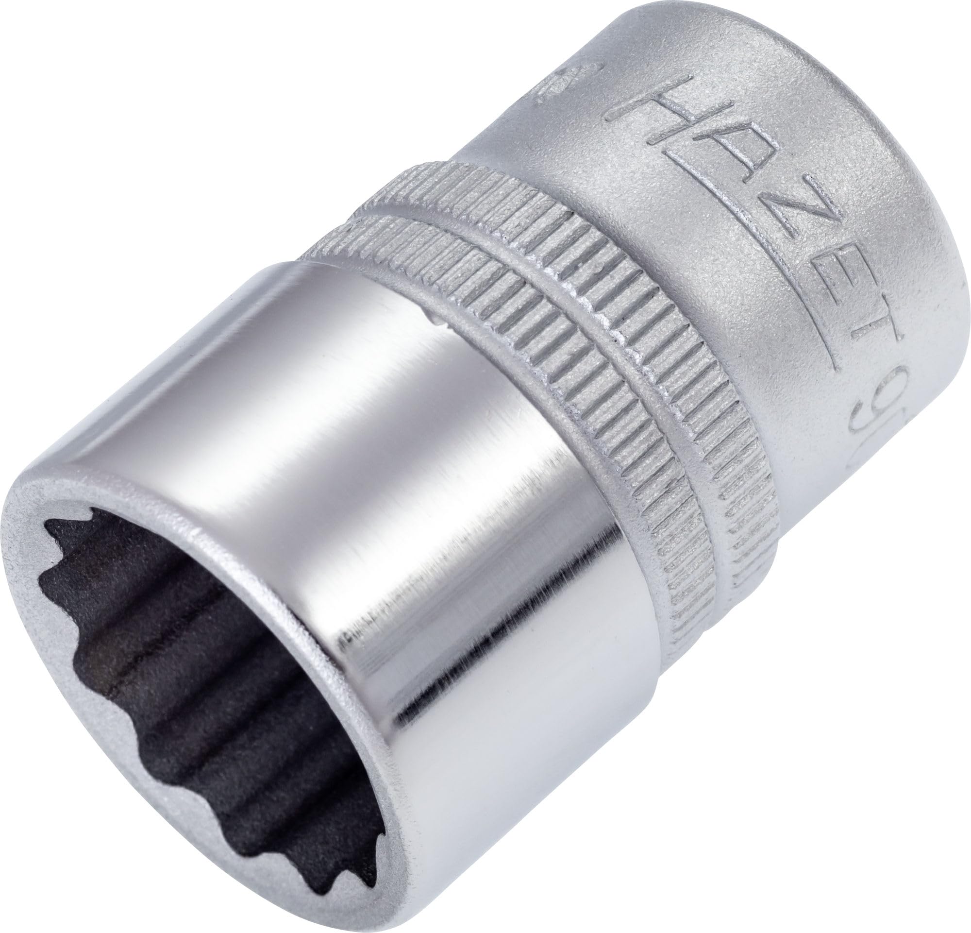 HAZET 900Z-18 38 mm 12-Point Traction Profile Socket - Chrome-Plated/Polished