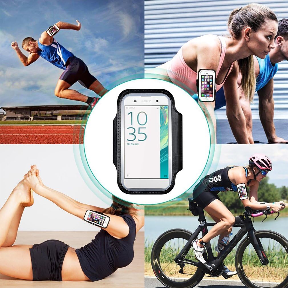 Sony Xperia 5 XA1 L1 L3 L4 / Xperia E5 E4 / Xperia XZ Running Sports Armband Gyms Fitness Workout ARM Band Cover Strap - Image 4