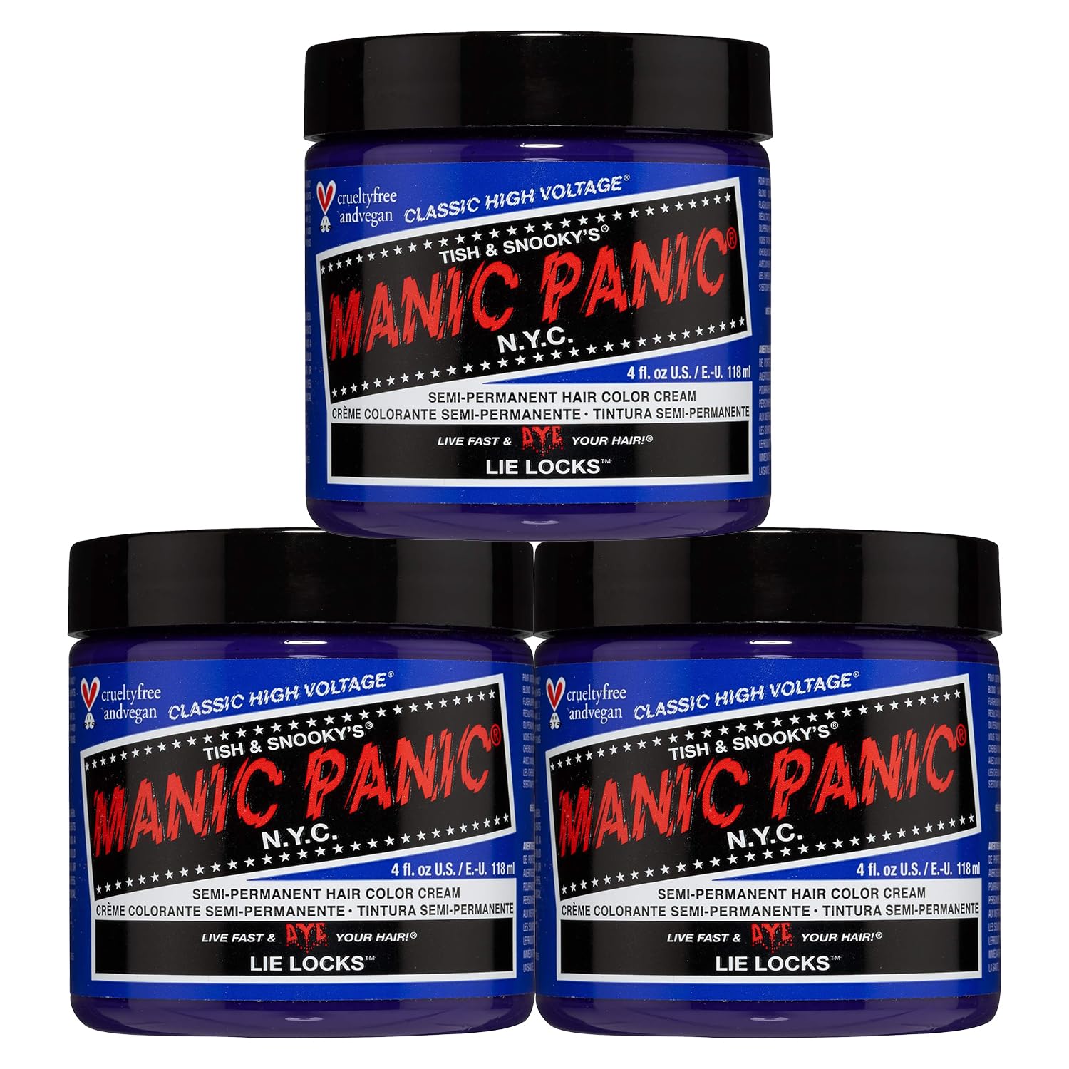 Manic Panic High Voltage Classic Cream Formula, Lie Locks, 118 ml (1 Unit) — image 1