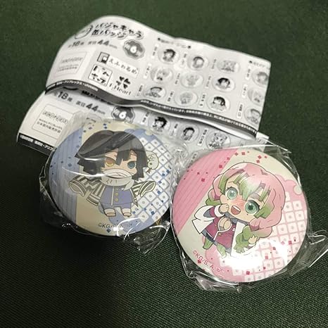 Amazon 伊黒小芭内甘露寺蜜璃ノーマル セット鬼滅の刃 えふぉるめパジャキャラ缶バッジ 第6弾おばみつ アニメ 萌えグッズ 通販