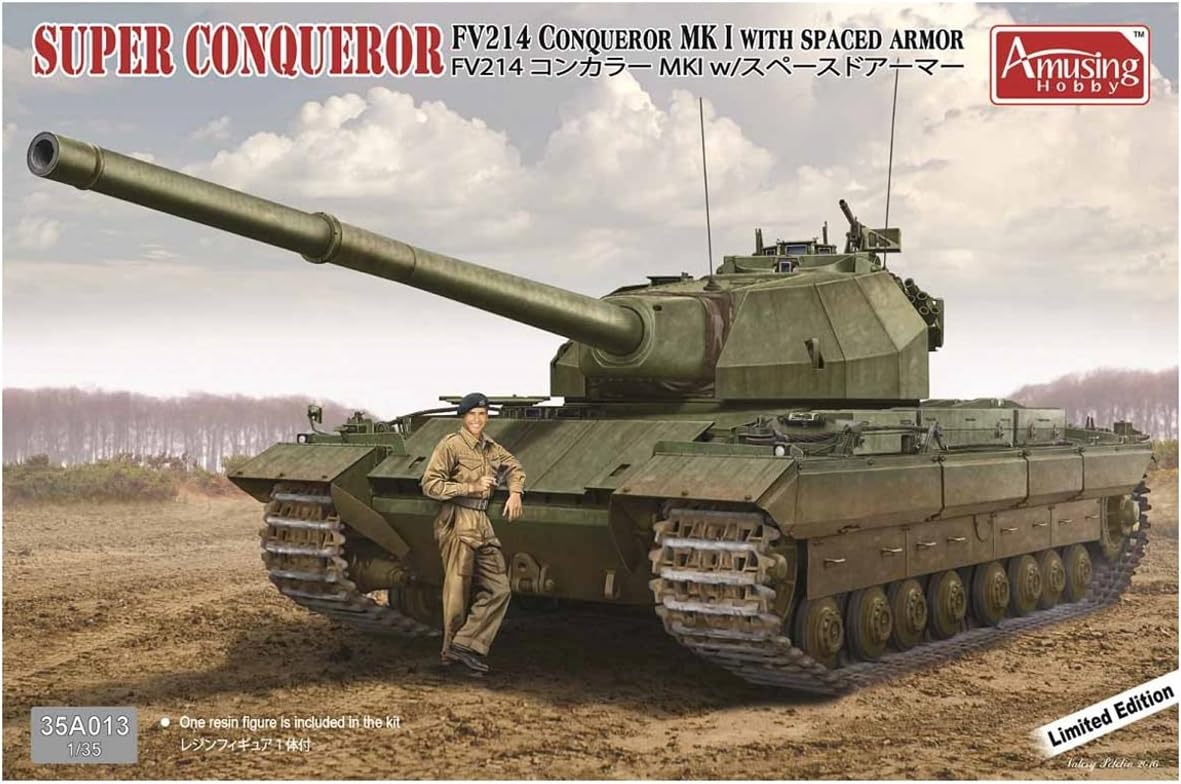 Amazon Com Amyu Zinguhobi 1 35 British Military Uk Heavy Panzer Fv214 Con Color Mk1 With Supe Sudoa Ma Plastic Model Amh35 A013 Toys Games