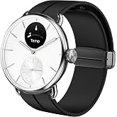 Lamshaw Compatible for Withings Smartwatch Bands, 18mm, 20mm Soft Silicone Sport Wristband Replacement Straps for Women Man