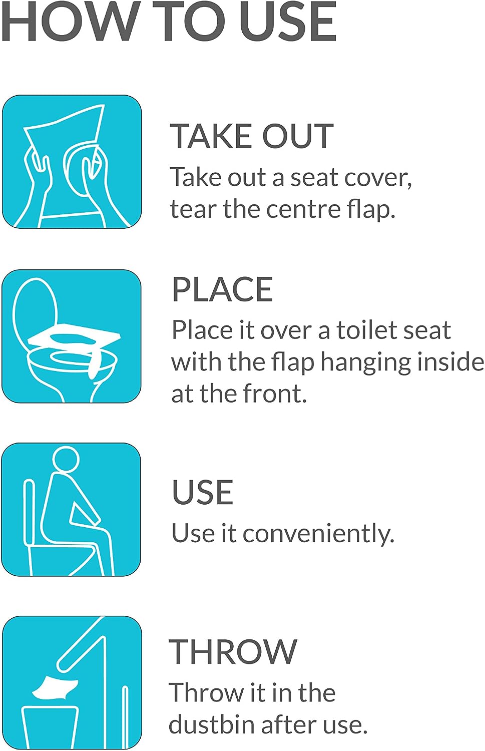 PEE BUDDY Flushable Disposable Toilet Seat Covers, White, Packung von 20 - Image 5