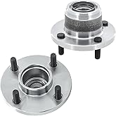 Autoround 521002 Rear Wheel Bearing and Hub Assembly Fit for Ford Focus 2000-2009, Rear Disc Brake Models Only, 4 Lugs, Set of 2