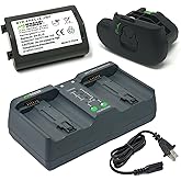 Wasabi Power Bundle for Nikon EN-EL18, EN-EL18a, EN-EL18b, EN-EL18c, MH-33 MH-26, BL-5 (Battery + Charger + Cover) and Nikon D4, D4S, D5, D6, D850