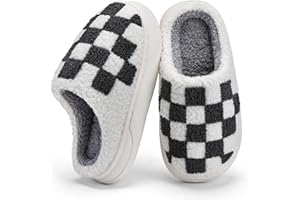 IceUnicorn Kids Slippers Boys Girls Warm Soft Plush Memory Foam House Slippers Big Little Kids Non-Slip Winter Home Shoes for Indoor Outdoor