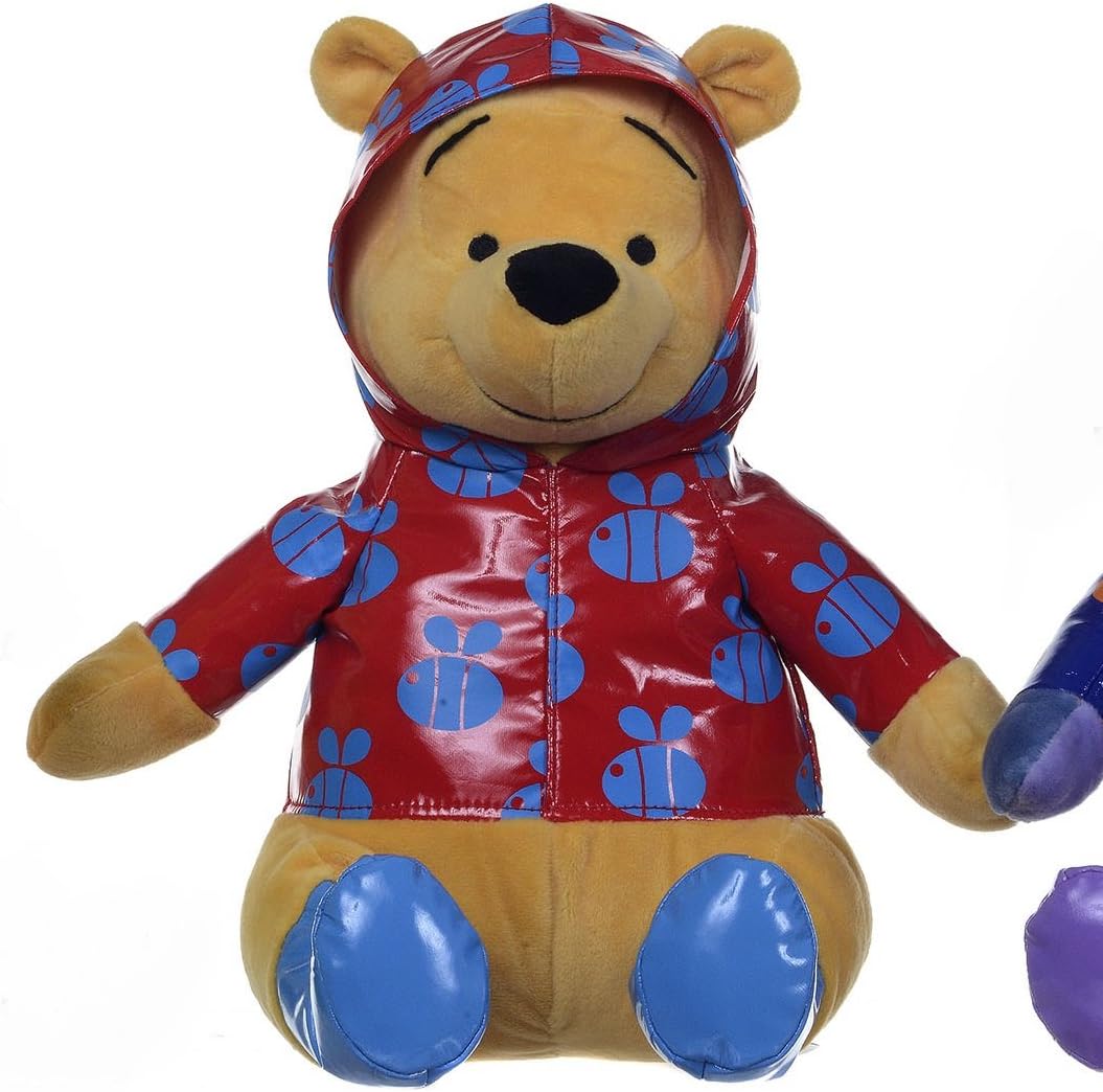 Brand New Winnie The Pooh Winnie in Festival Rain Coat 12inch Soft Toy