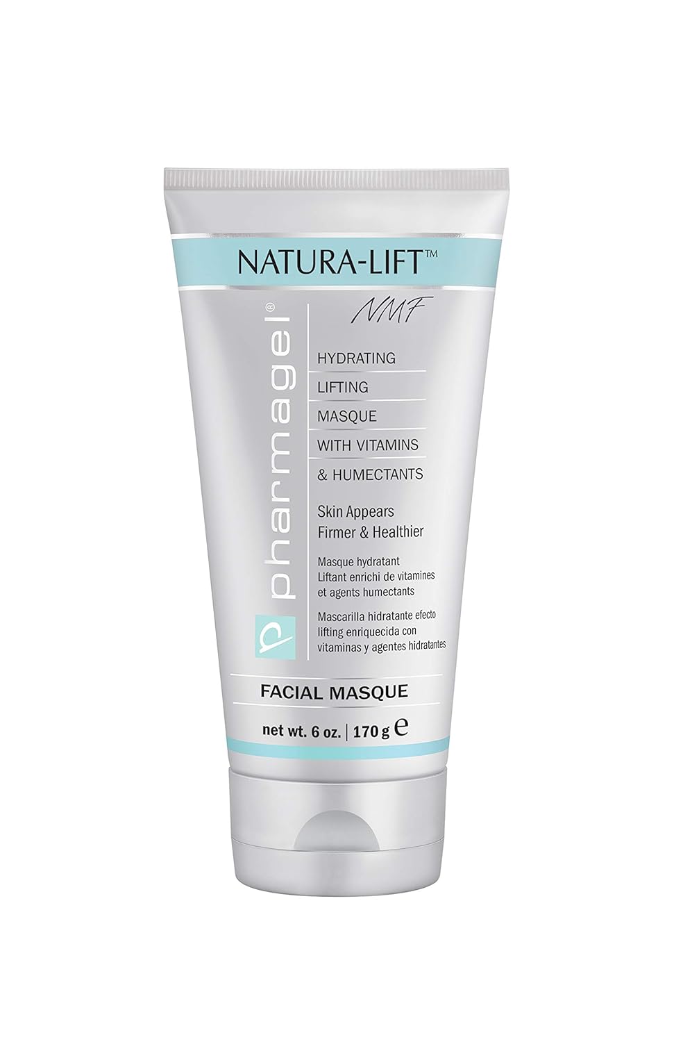 Pharmagel Natura-Lift Facial Masque | Hydrating, Brightening, and Anti-Aging Facial Mask | Clay Mask | Face Moisturizer for All Skin Type - 6 oz. (New and Improved)