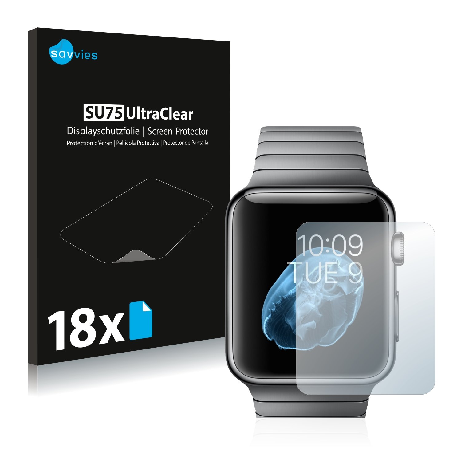 savvies Protector Pantalla Compatible con Apple Watch 2014 (38 mm ...