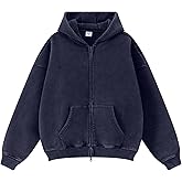 Colorful world Mens Vintage Zip Up Hoodie Oversized Acid Wash Fleece Streetwear Sweatshirt Heavyweight Women Fleece Hoodies