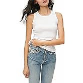 Michael Stars Women's Paloma Wide Binding Cotton Tank Top - Everyday Basic