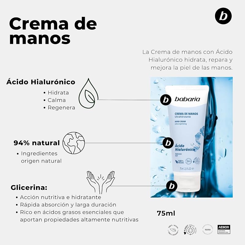 - Pack Regalo Mujer Con Acido Hialuronico | Set De Cuidado Cara Y Corporal: Crema De Manos, Desodorante, Gel Limpiador Facial Y Loción Hidratante | Rutina Antiedad Vegana