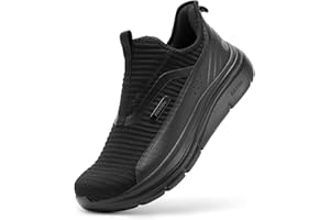 FitVille Men's Extra Wide Slip on Walking Shoes with Arch Support Men Slip on Sneakers for Foot Pain Relief-Stepease V2