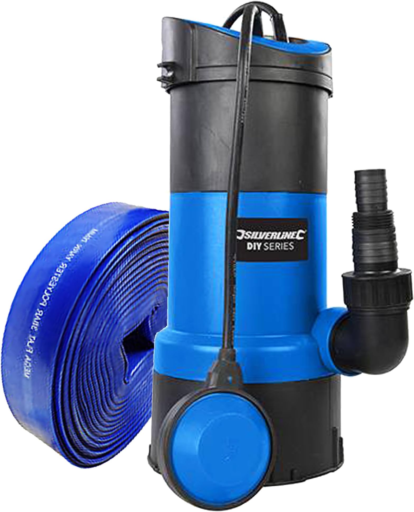 Submersible Water Pump 750w + 10m Hose Powerful Fast 13000 ltr/hr Silverline Hot Tub Spa