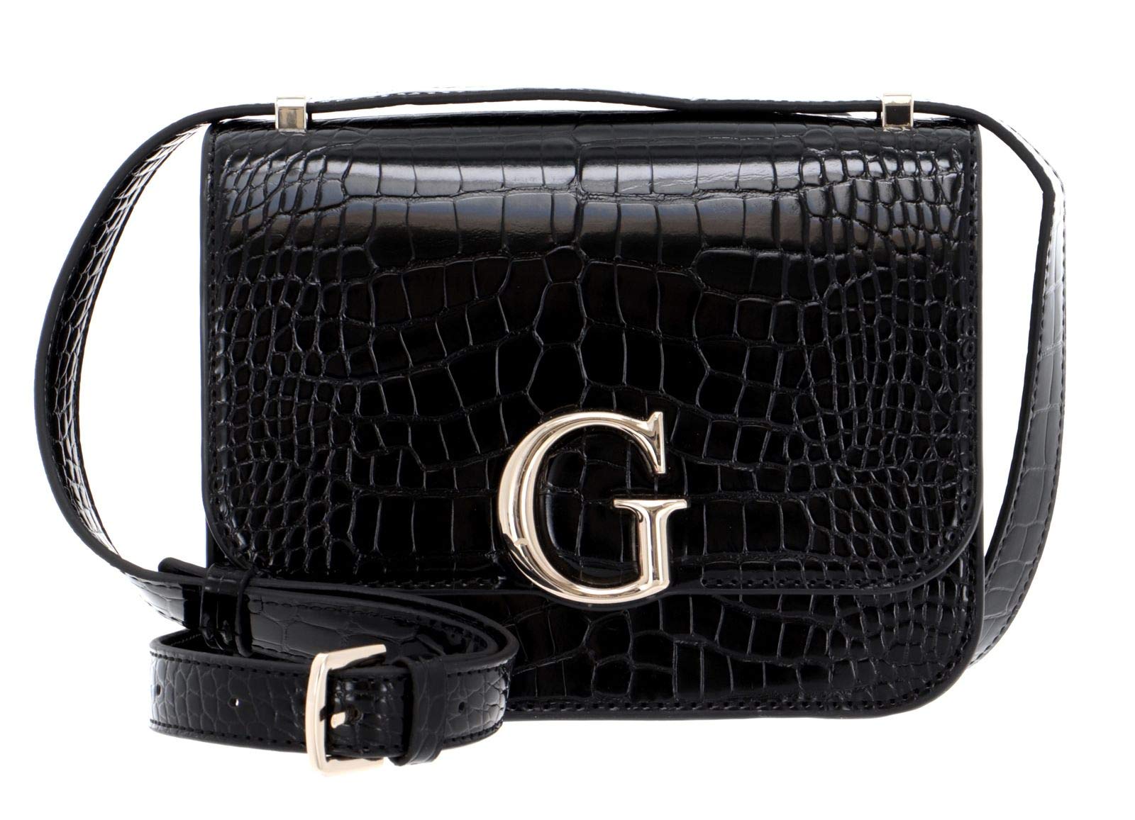 GUESS Women's CORILY Convertible XBODY Flap, Bla, 18,5x14,5x7 cm