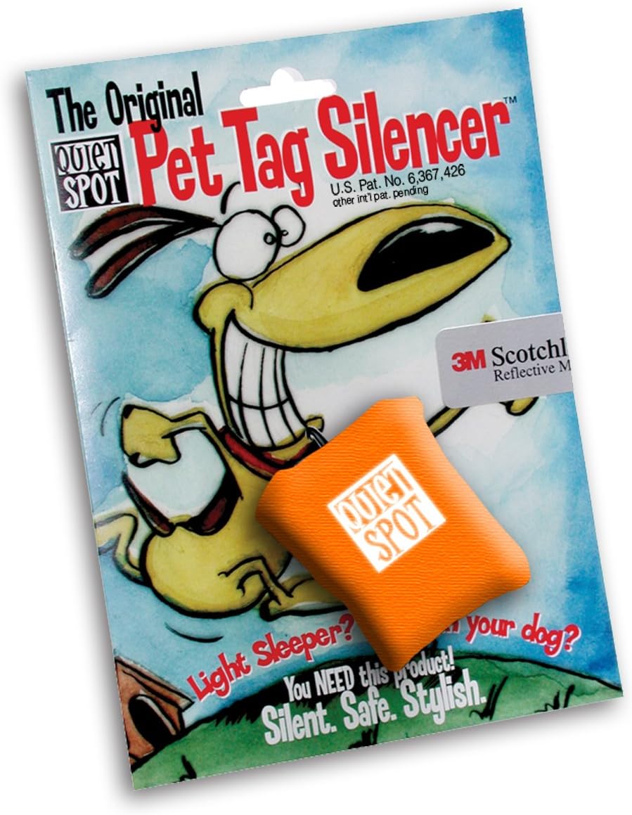 Quiet Spot Pet Tag Silencer (Orange)