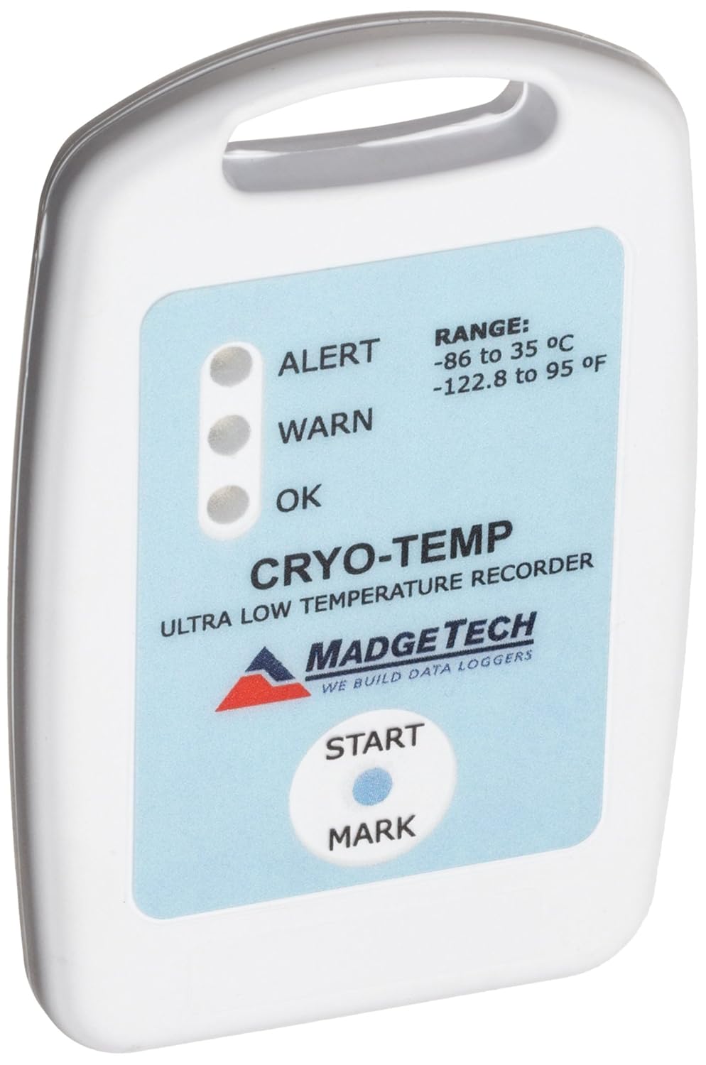 MadgeTech CryoTemp Ultra Low Temperature Data Logger Low Temperature Alarms