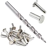 Cutlery Rivets (10 Pack) + [1] Step Drill for DIY