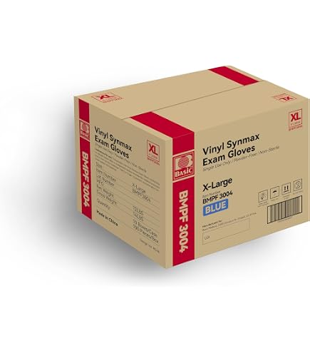 Amazon.com: Basic Diagnostic VGPF3004 Clear Vinyl Exam Gloves