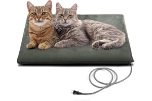 PETNF Outdoor Pet Heating Pad for Cats House Safe Electric Cat Warming Pad Waterproof Heated Cat House for Outside Feral Animal Outdoor Heat Dog Bed Mat 20"X16"
