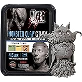Monster Clay Premium Grade Modeling Clay (Gray - Hard - 4.5lb)