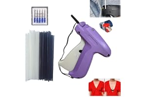 EAIXSHIR Quick Clothing Fixer, Quick Stitch Sewing Gun, Handheld Sewing Machine, Mini Quick Repair Garment Sewing Machine, with 5 Fine Needles 500 Black & 500 White Micro Fasteners