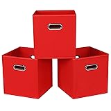 STOREONE 13 Inch Cube Organizer Bins ,Black Fabric