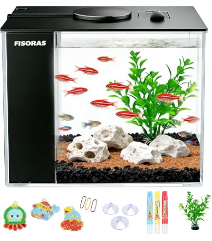 Aqueon Betta Puzzle Aquarium Fish Tank Kit, Blue, Half Gallon : Pet Supplies