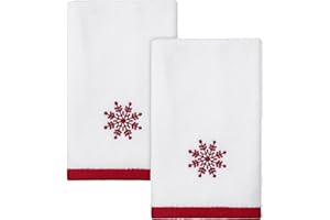Avanti Linens - Fingertip Towels, Soft & Absorbent Cotton, Set of 2 (Sparkle Collection)