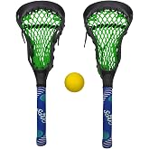 SOAK Lacrosse Sticks - Pool Games,Outdoor Games for Adults and Family (Green and Blue)