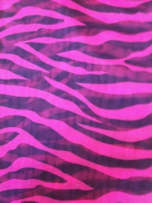 Amazon Com 2 Piece Black Pink Zebra Sheer Window Curtains Drape