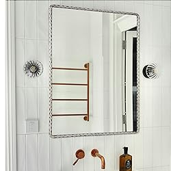 CAVINHOME Rectangle Bathroom Mirror with Rounded