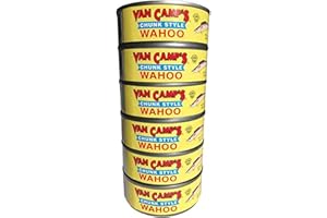 FIJIAN MADE Van Camp's Chunk Style Wahoo (Pack of 6 x 5 Oz CAN) It's More Tuna-like But Lighter Tasting
