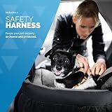 FurDreams Dog Car Seat Plush Booster for Small Dogs Cats 50x50x20cm Black view 8