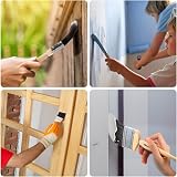 Genixart Flat Paint Brush Set 25 38 50mm Walls Ceilings Furniture Nylon 3 Pack view 7