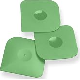 Herda Plastic Pan Dish Pot Food Kitchen Scraper Tool,Premium Food Scraper | Non-Scratch Nylon Plastic Scrapper Remove Grease Burnt Food, Skillet, Dishes, Flat Top,Pizza Stone, Thumb Scraper (Green)